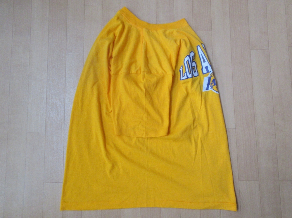 80's USA製 チャンピオン トリコタグ Los Angeles Lakers Tシャツ XL Champion ロサンゼルス レイカーズ NBA バスケ マジック ジョンソン_画像4