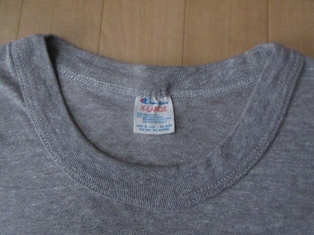 80's USA製 チャンピオン トリコタグ St. Louis Cardinals 3段 Tシャツ XL ヘザーグレー系Champion セントルイス カージナルス 染み込みMLB_画像7