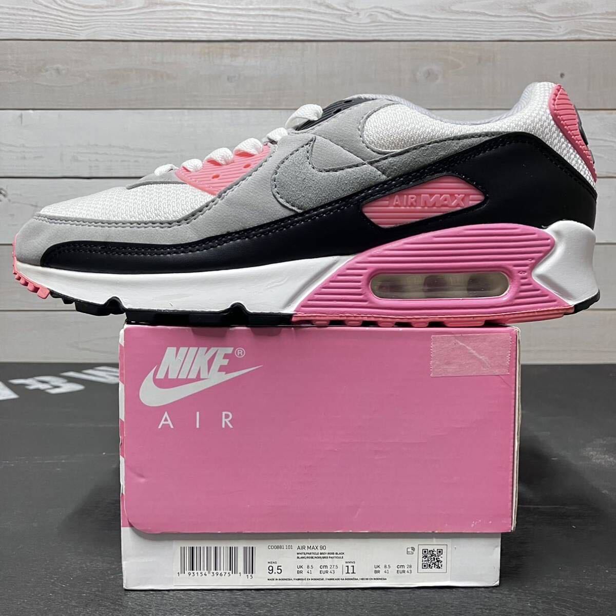 Nike air max 90 pink and black online