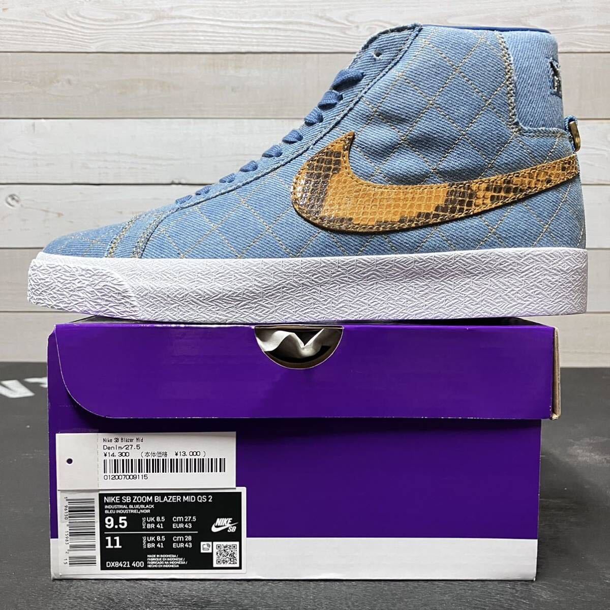 27 5cm NIKE SB ZOOM BLAZER MID QS 2 SUPREME DENIM DX8421-400 27 5cm NIKE SB ZOOM BLAZER MID QS 2 SUPREME DENIM DX8421-400