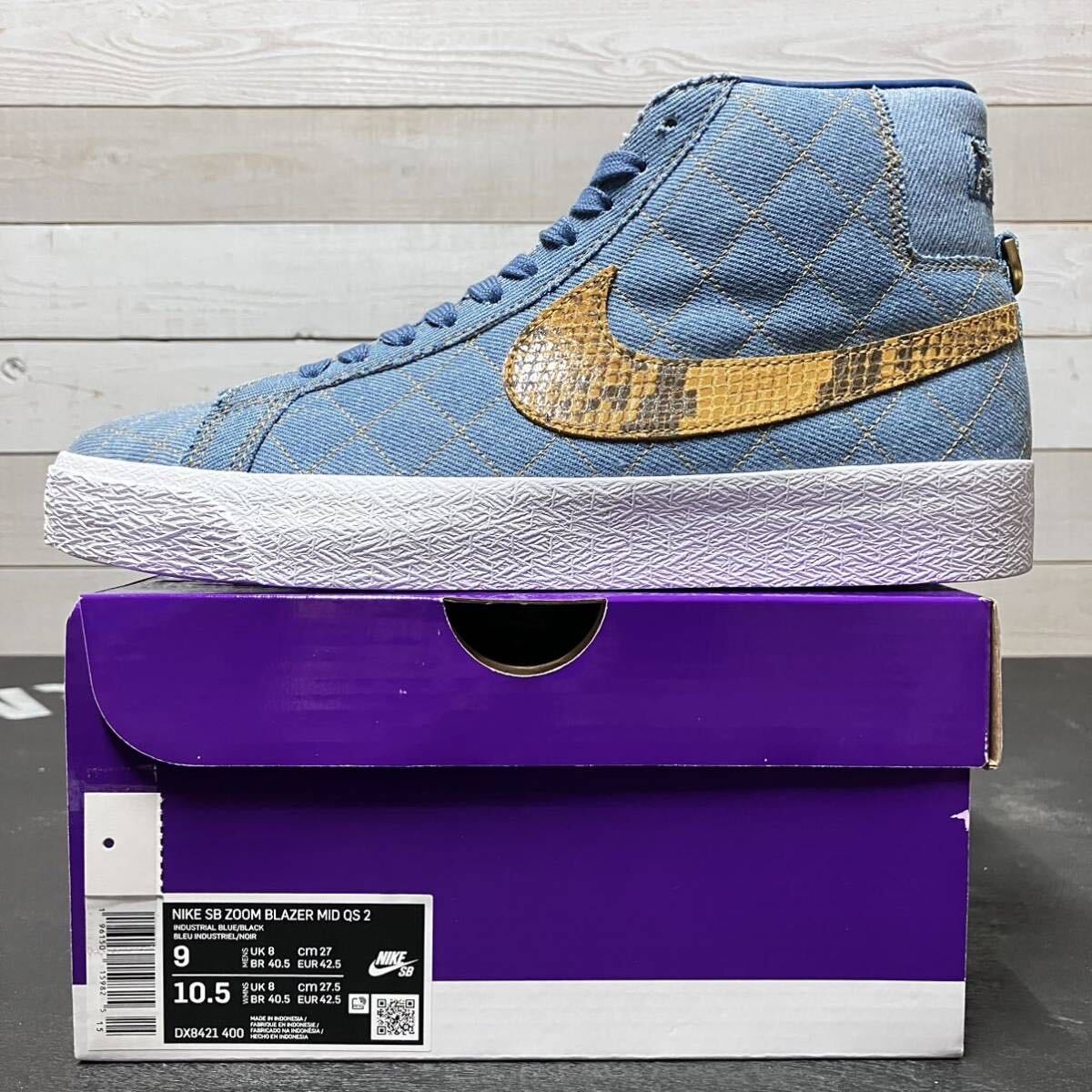 27cm NIKE SB ZOOM BLAZER MID QS 2 SUPREME DENIM DX8421-400 27cm NIKE SB ZOOM BLAZER MID QS 2 SUPREME DENIM DX8421-400