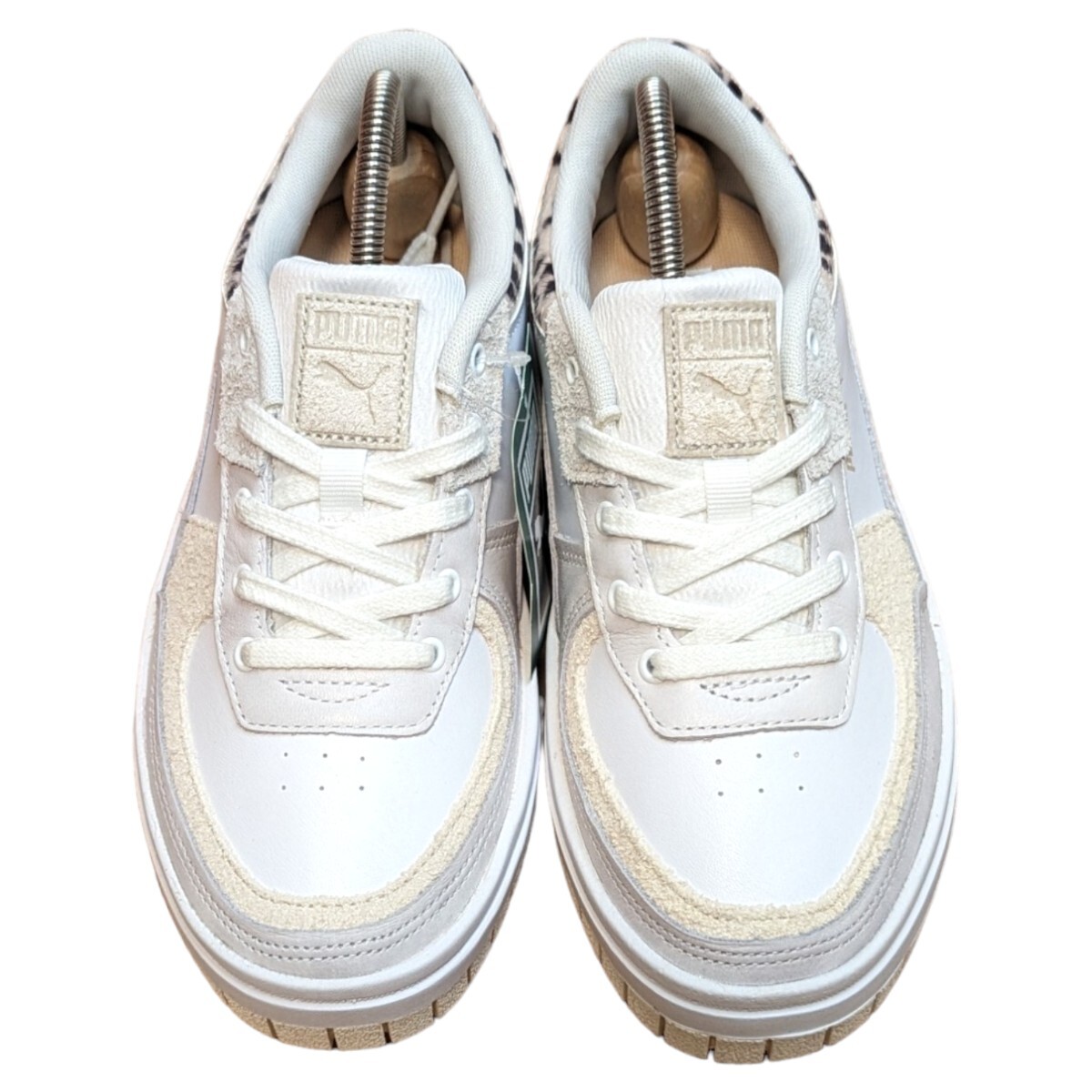 Puma★Cali Dream Star★プーマ 厚底スニーカー シルバー PUMA CALI DREAM プーマ 22 5cm ヒョウ柄 厚底スニーカー