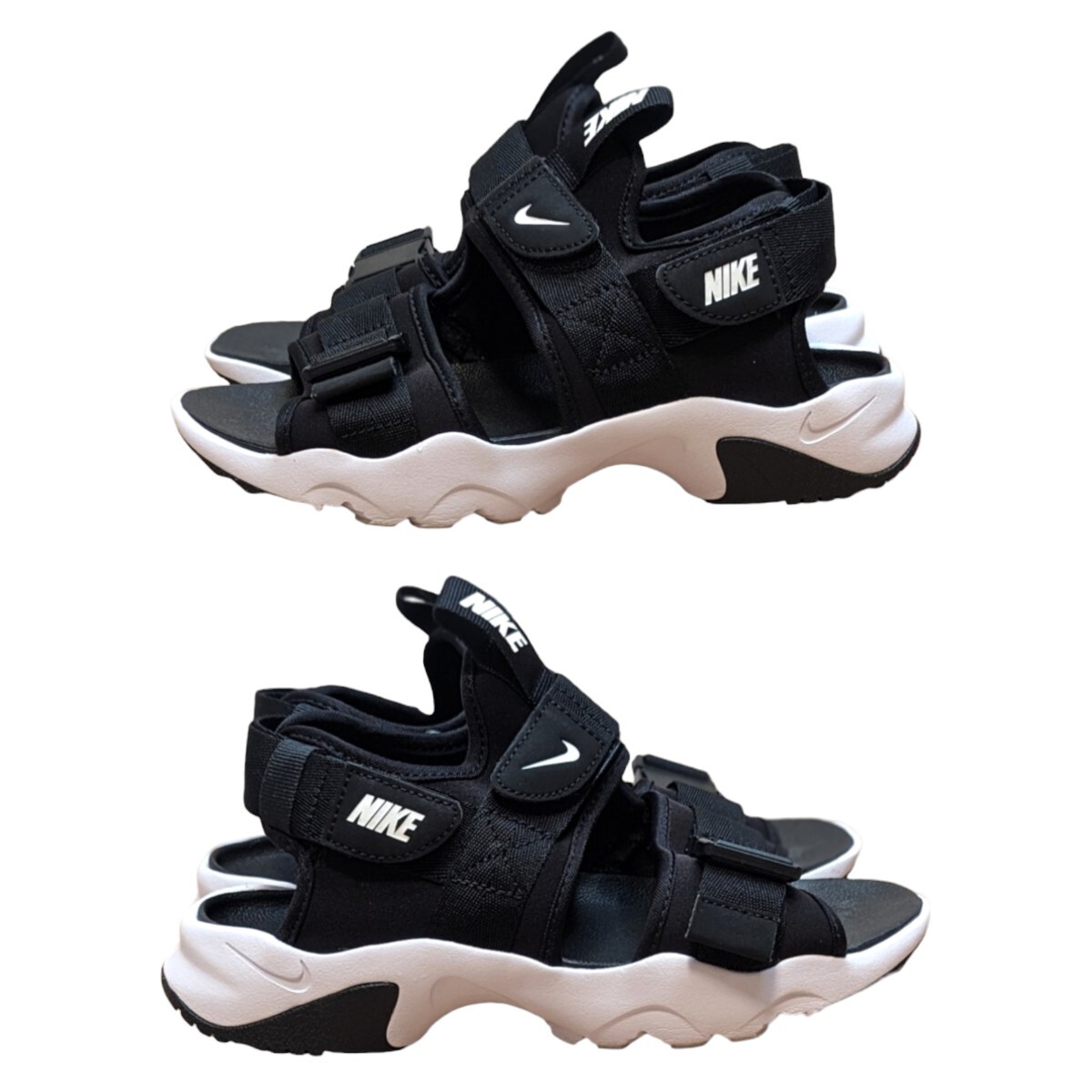 【未使用】NIKE キャニオン レディース スポーツサンダル 23cm NIKE ナイキ キャニオンサンダル 23cm ブラック レディース