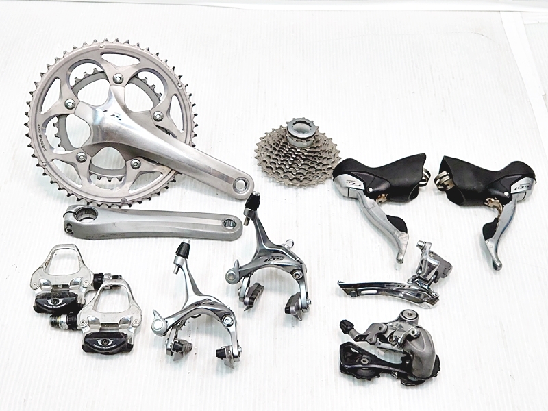 ▼▼シマノ SHIMANO 105 5700系 10速 コンポ FC PD ST BR FD RD CS 7点セット シルバー