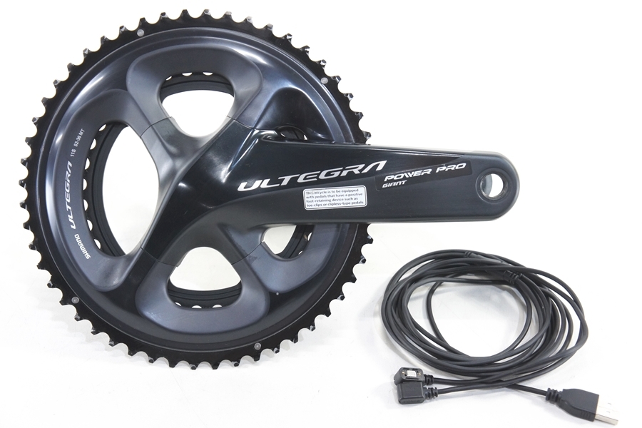 ◆◆シマノ ジャイアント SHIMANO アルテグラ ULTEGRA FC-R8000 170mm 52/36 GIANT POWER PRO クランク パワーメーター センサー左右