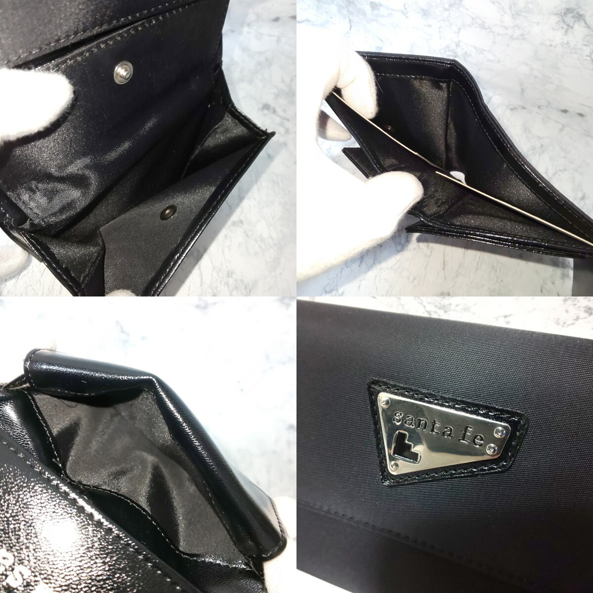 未使用】santa fe サンタフェ 三つ折り財布 長財布 コンパクト 未使用】santa fe サンタフェ 三つ折り財布 長財布 コンパクト