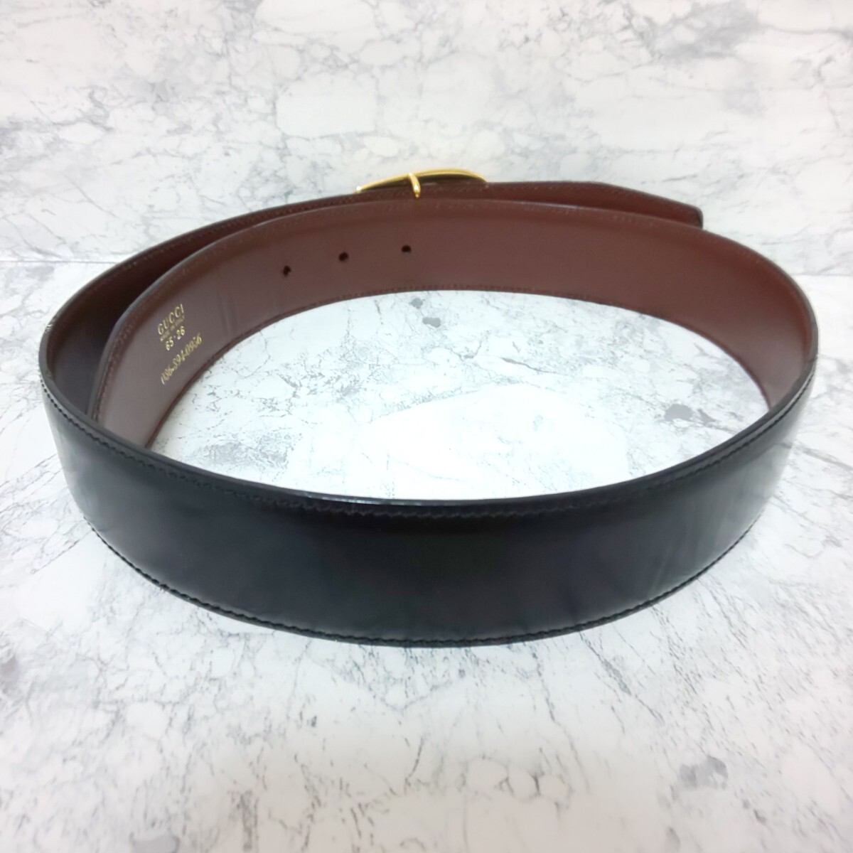極美品】GUCCI グッチ Gロゴバックル レザーベルト ゴールド金具 極美品】GUCCI グッチ Gロゴバックル レザーベルト ゴールド金具