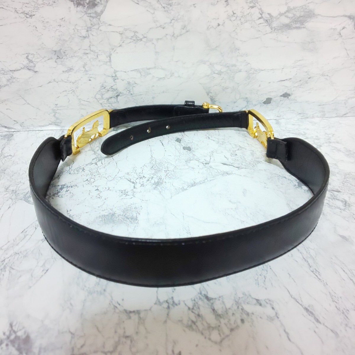 極希少/美品】CELINE セリーヌ ヴィンテージ 2連馬車バックル 極希少/美品】CELINE セリーヌ ヴィンテージ 2連馬車バックル