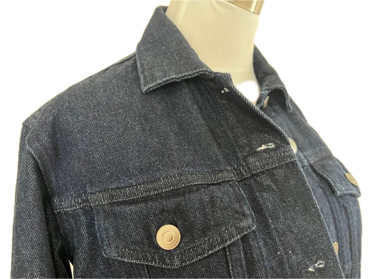 美品 無印良品 オーガニックコットン デニムジャケット Gジャン