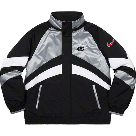 希少★新品本物【銀★L】★Nike Hooded Sport Jacket ナイキ フーデッドスポーツ ジャケット ナイキ 正規店購入 シュプリーム Supreme 19SS_画像3