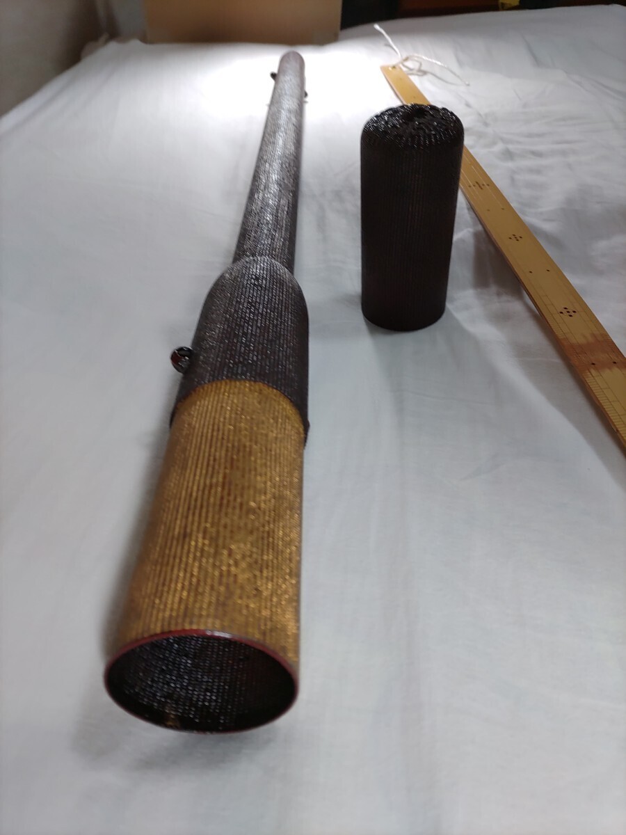 100000円 【千筋】矢筒 和紙をコヨリにして編み仕上は漆で塗り 100000円 【千筋】矢筒 和紙をコヨリにして編み仕上は漆で塗り