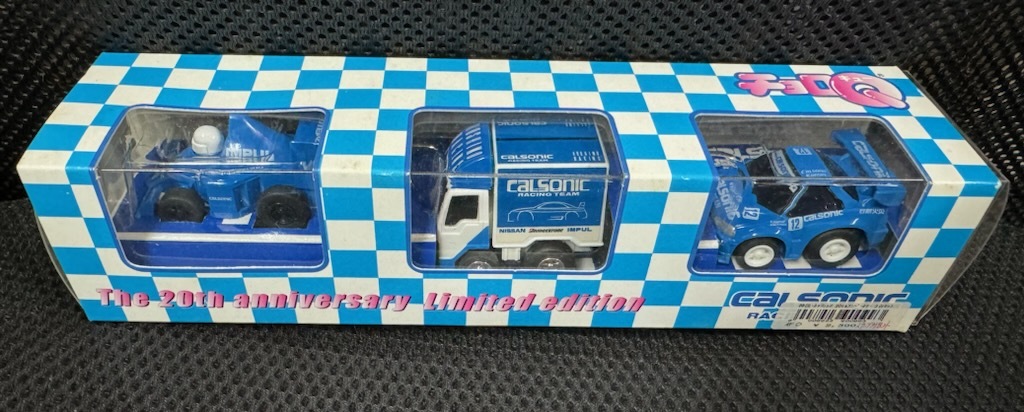  Takara Choro Q 20Th Anniversary Calsonic рейсинг команда 3 шт. комплект не использовался товар 