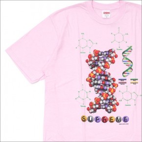 新品 未使用 国内正規品 ◆ SUPREME 17 F/W Supreme DNA Tee Light Pink ライトピンク サイズM ◆_画像2