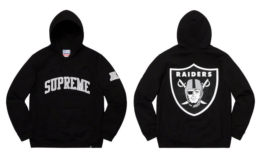 新品 未使用 正規品 ◆ Supreme/NFL/Raiders/47 Hooded Sweatshirt Black サイズM ◆◆ 19SS Week15