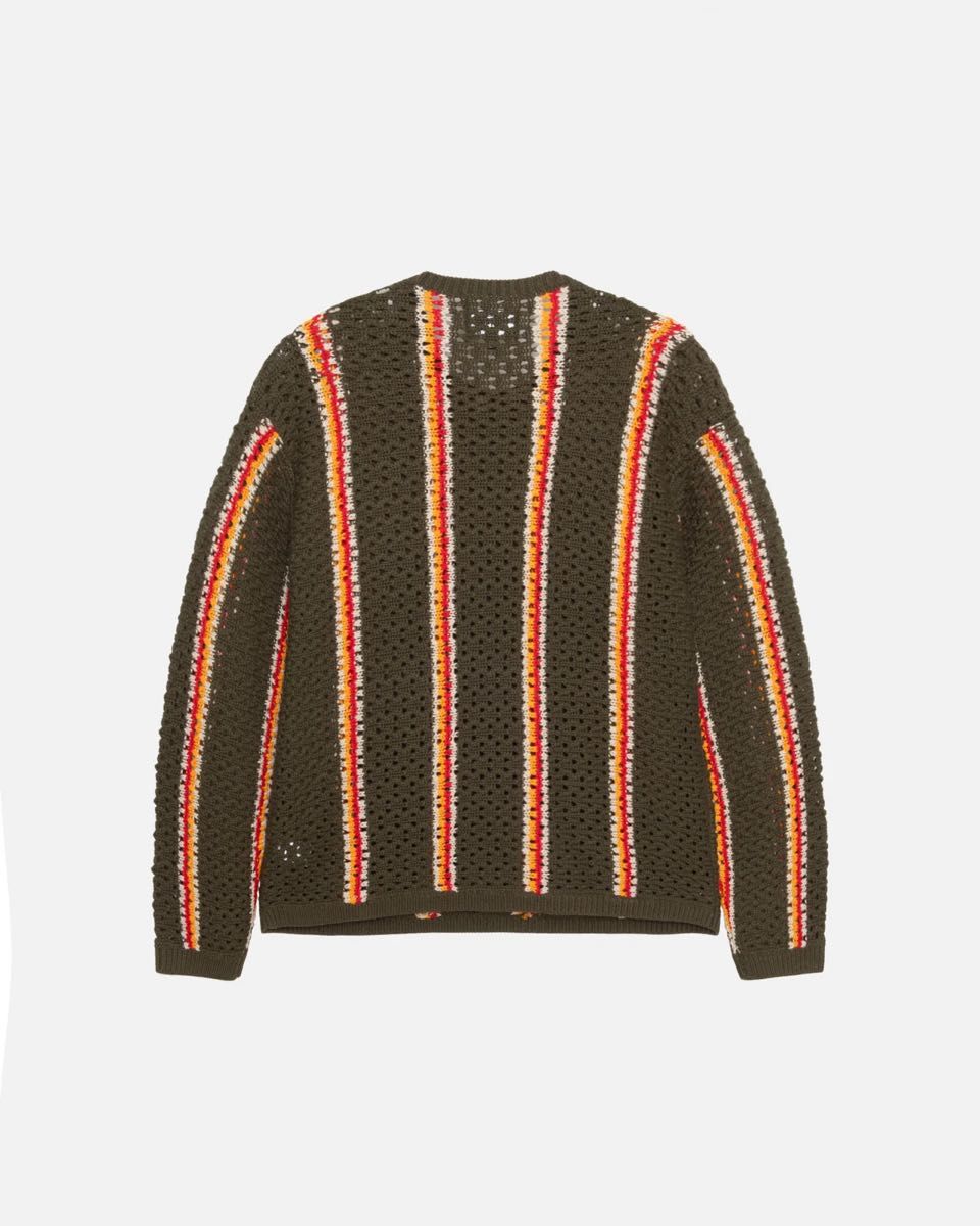 Stussy x Patta Stripe Loose Gauge Crewneck Sweater Stussy x Patta Stripe Loose Gauge Crewneck Sweater