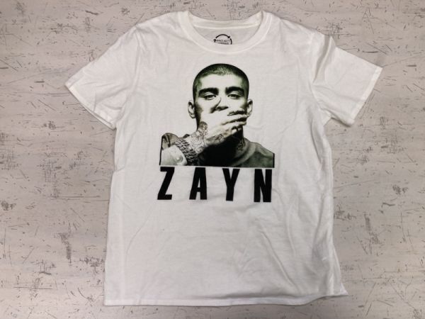 PROJECT KARMA プロジェクトカルマ FOREVER21 ゼイン?マリク Zayn Malik 半袖フォトTシャツ トップス レディース S 白 ワンダイレクション