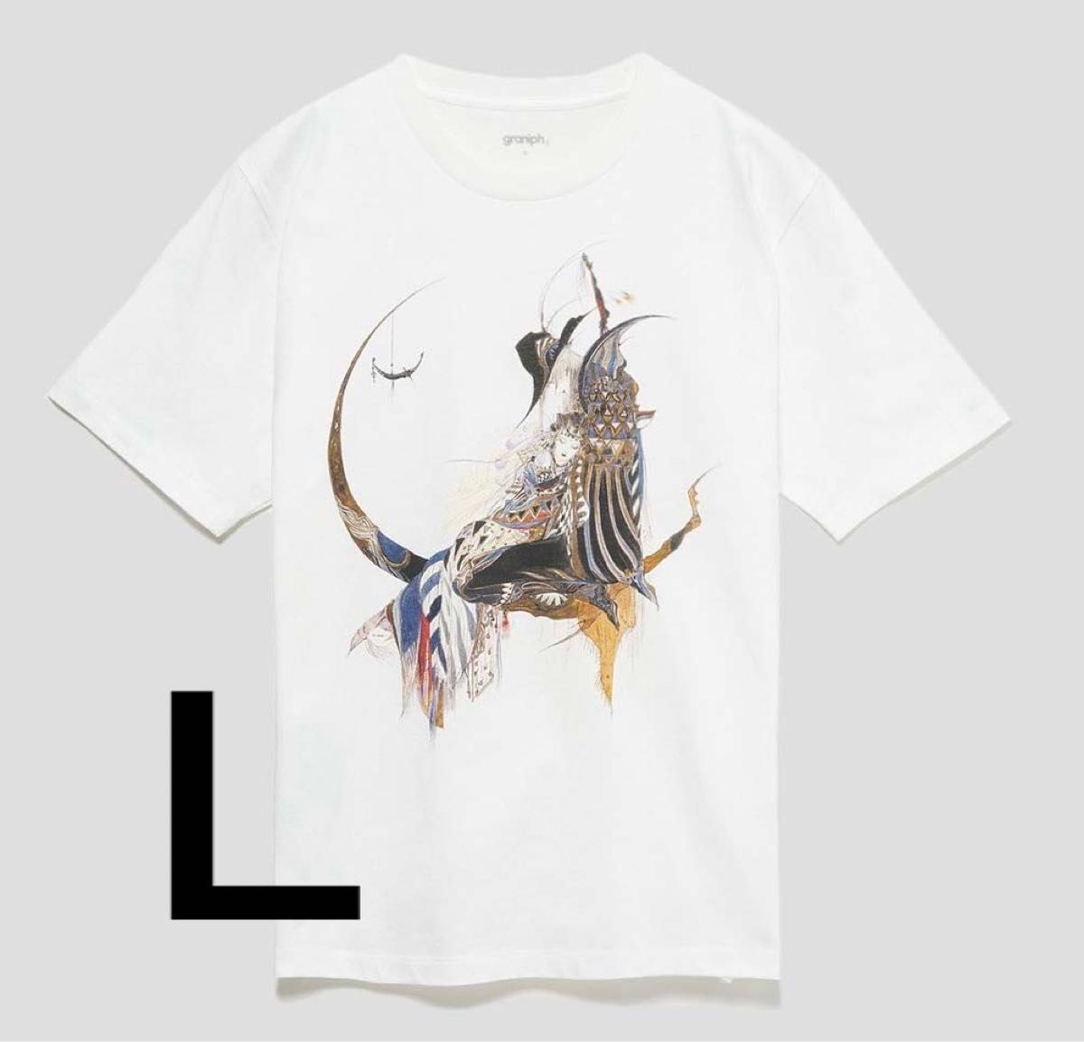 天野喜孝 ファイナルファンタジー Tシャツ グラニフ ホワイト 天野喜孝 ファイナルファンタジー Tシャツ グラニフ ホワイト