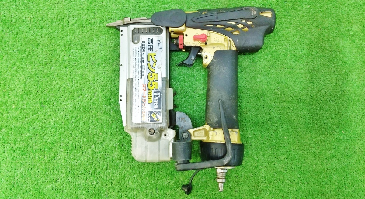 中古 HitachiKoki 日立工機 高圧 55mm ピン釘打ち機 ピンネイラ NP55HM ④
