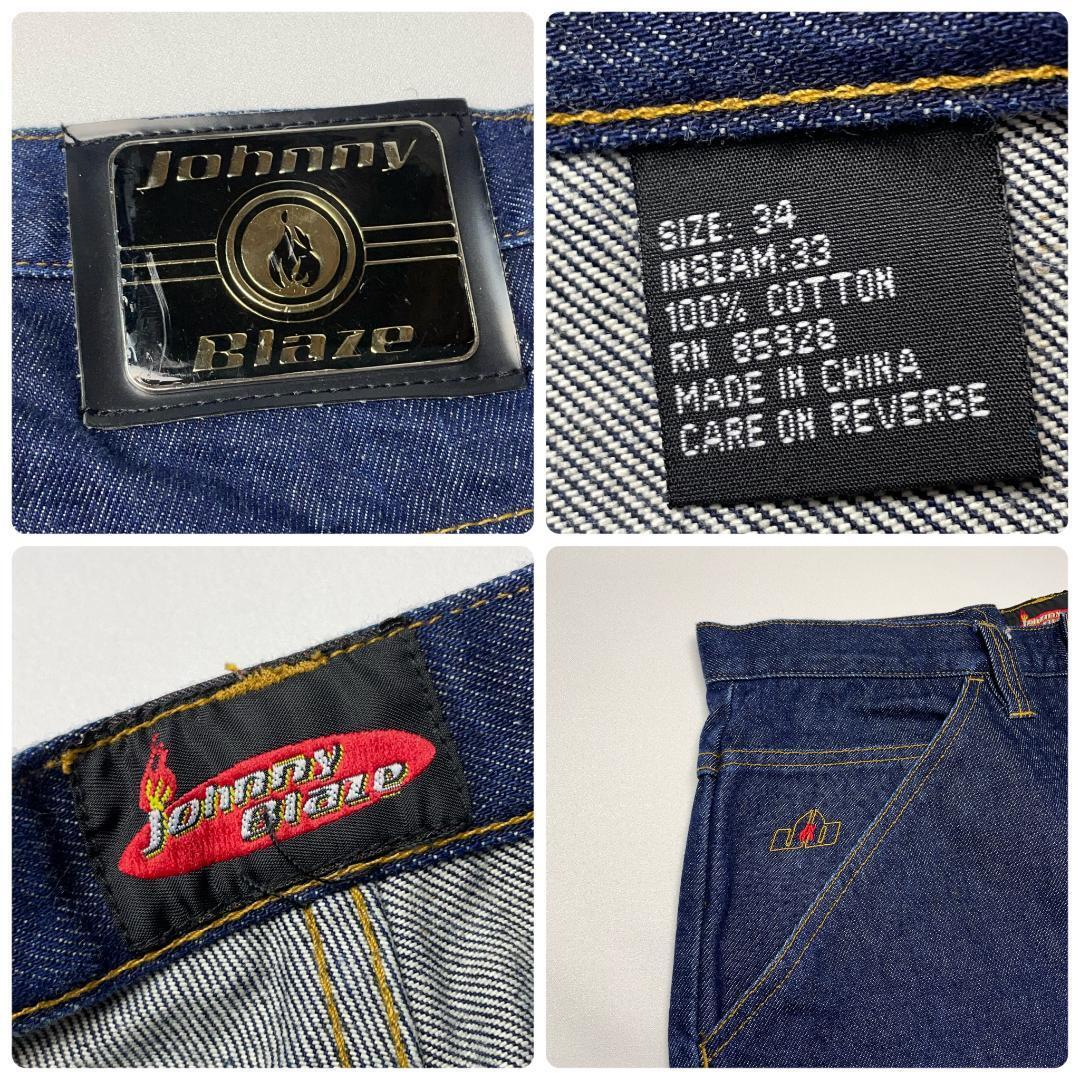 Johnny Blaze ジョニーブレイズ バギーデニムカーゴパンツ Johnny Blaze ジョニーブレイズ バギーデニムカーゴパンツ