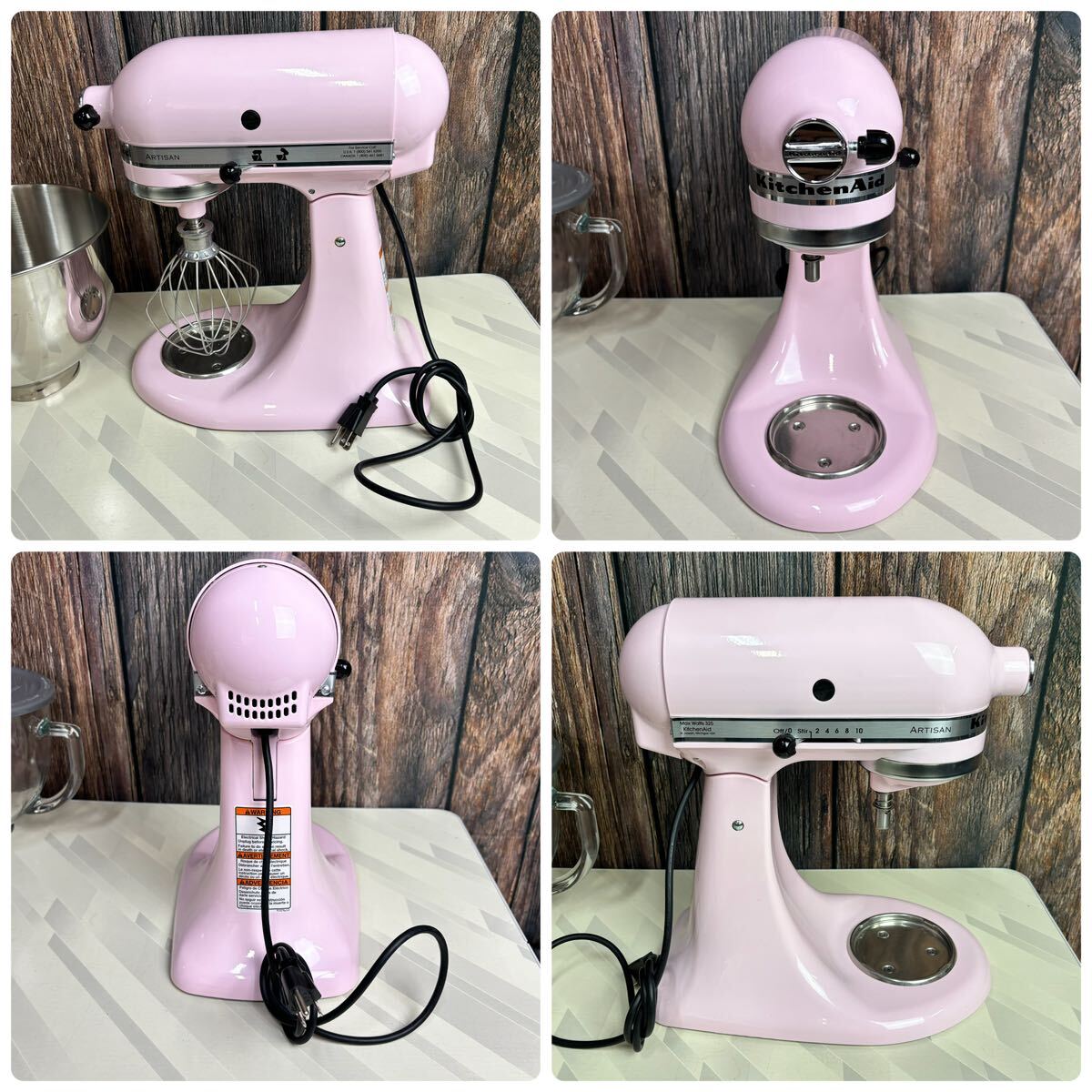美品】KitchenAid スタンドミキサー キッチンエイド ピンク 美品】KitchenAid スタンドミキサー キッチンエイド ピンク