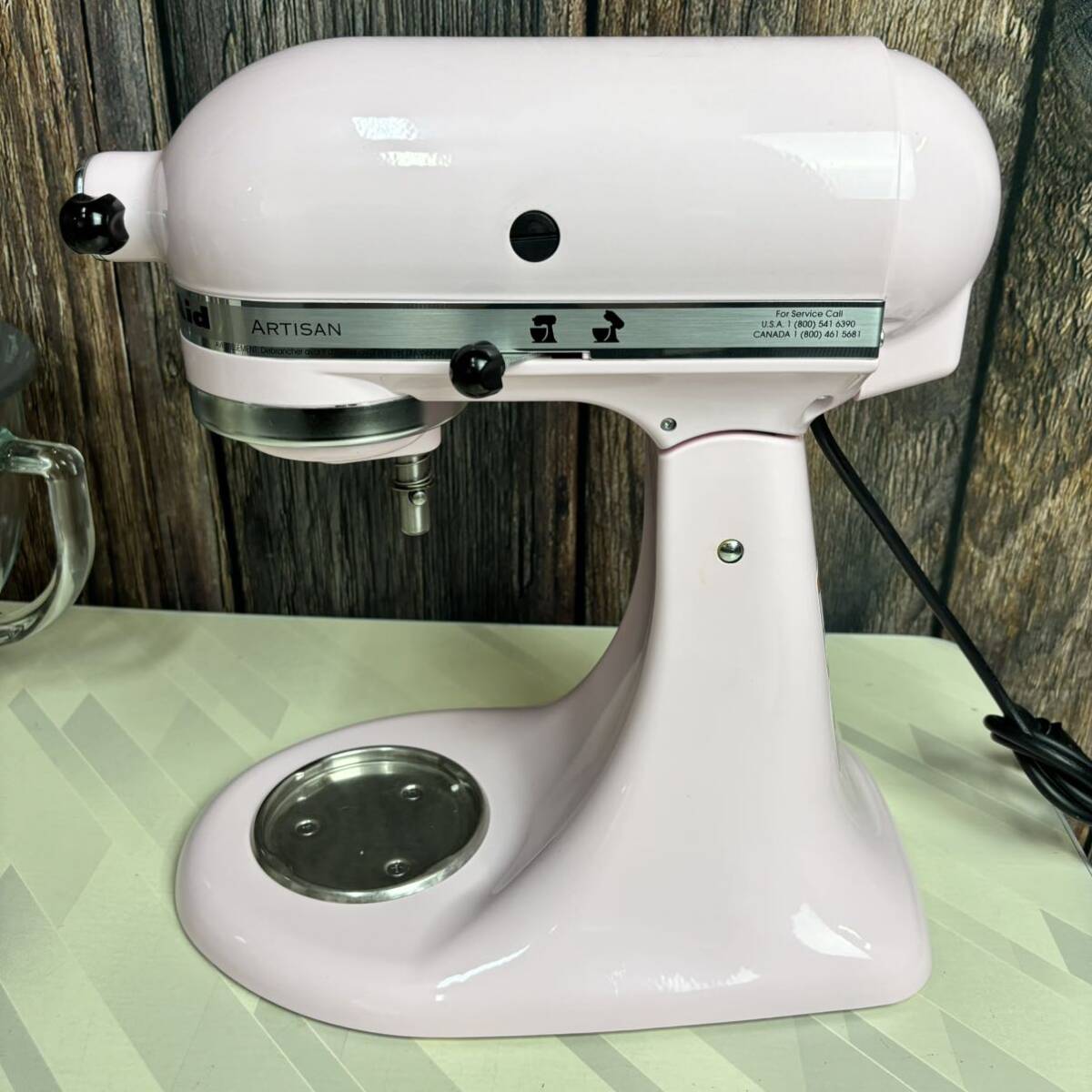 美品】KitchenAid スタンドミキサー キッチンエイド ピンク 美品】KitchenAid スタンドミキサー キッチンエイド ピンク
