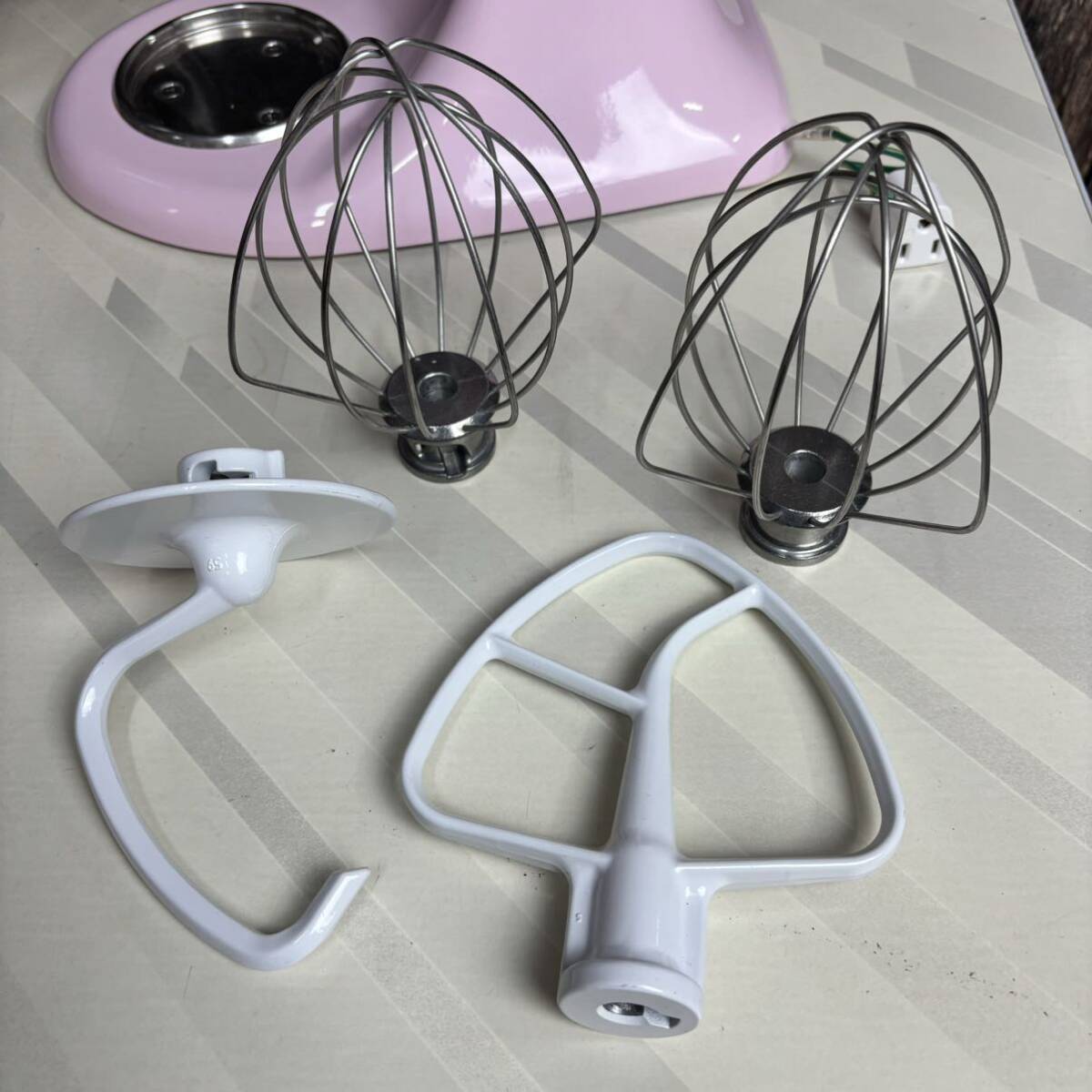 美品】KitchenAid スタンドミキサー キッチンエイド ピンク 美品】KitchenAid スタンドミキサー キッチンエイド ピンク