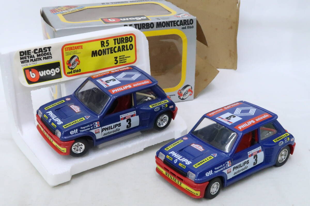 Bburago RENAULT 5 TURBOkoruslanyoti Renault thank turbo 2 pcs 1/24 Italy made ko Hare 