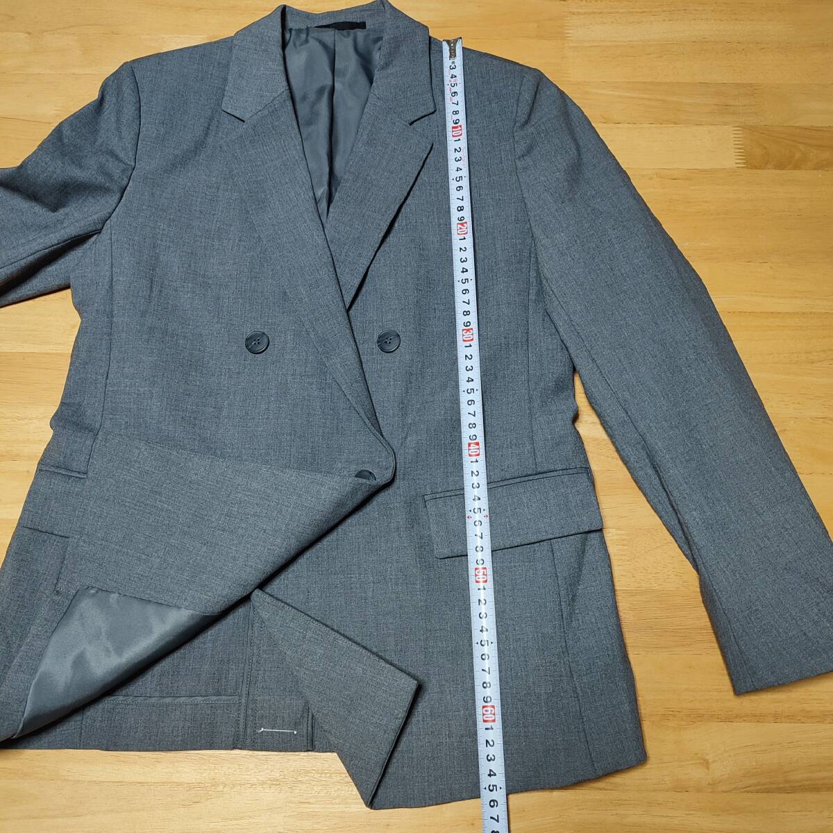 UNIQLO ユニクロ ダブルジャケット S グレー 2024年モデル 商品 UNIQLO ユニクロ ダブルジャケット S グレー 2024年モデル 商品