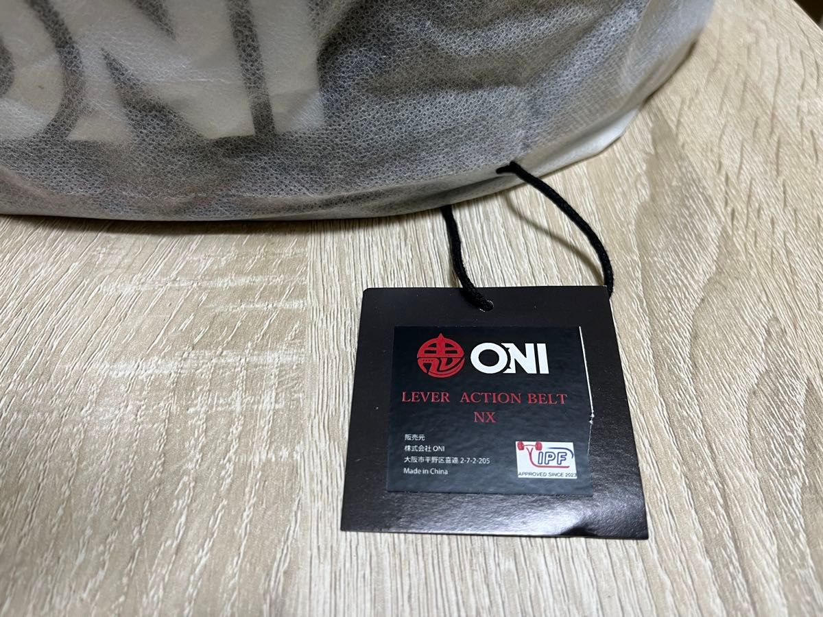 ONI 鬼 レバーアクションベルトNX IPF公認 バックル付き パワー ONI 鬼 レバーアクションベルトNX IPF公認 バックル付き パワー