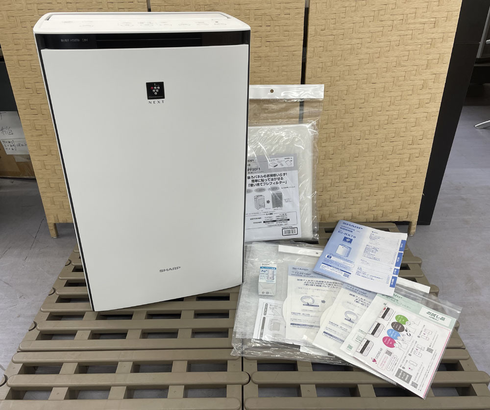 シャープ 加湿空気清浄機 KI-RX70 2023年製 3.2L 使い捨て シャープ 加湿空気清浄機 KI-RX70 2023年製 3.2L 使い捨て