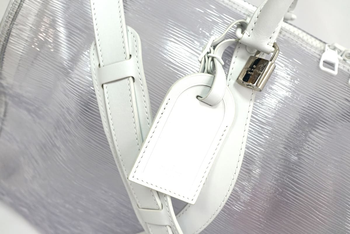 LOUIS VUITTON Wavy Keepall 50 Epi Plage White Louis Vuitton epi p Large . key poru band lie-ru50cm Boston bag M55814