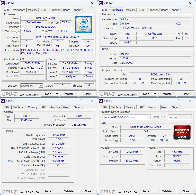 グラボ搭載 DELL Optiplex 3060 SFF i5-8500/RADEON RX550/16GB グラボ搭載 DELL Optiplex 3060 SFF i5-8500/RADEON RX550/16GB