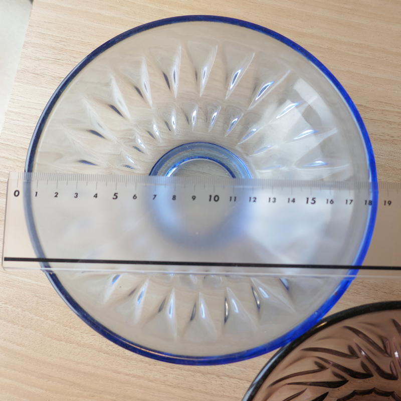 昭和レトロ　昔の　ガラス　食器　皿　3点_画像6