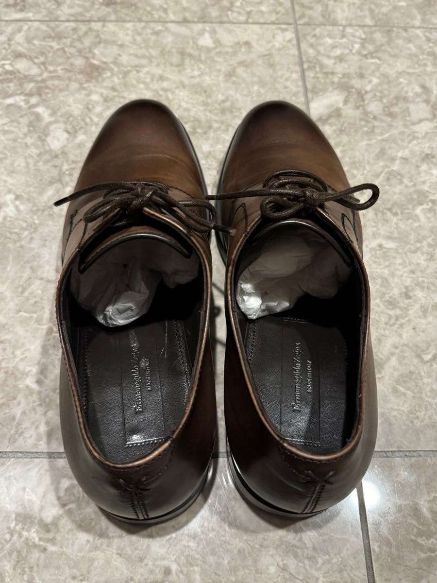 エルメネジルド ゼニア 山羊革靴 EU6 USA7 A4273X 日本サイズ約 エルメネジルド ゼニア 山羊革靴 EU6 USA7 A4273X 日本サイズ約
