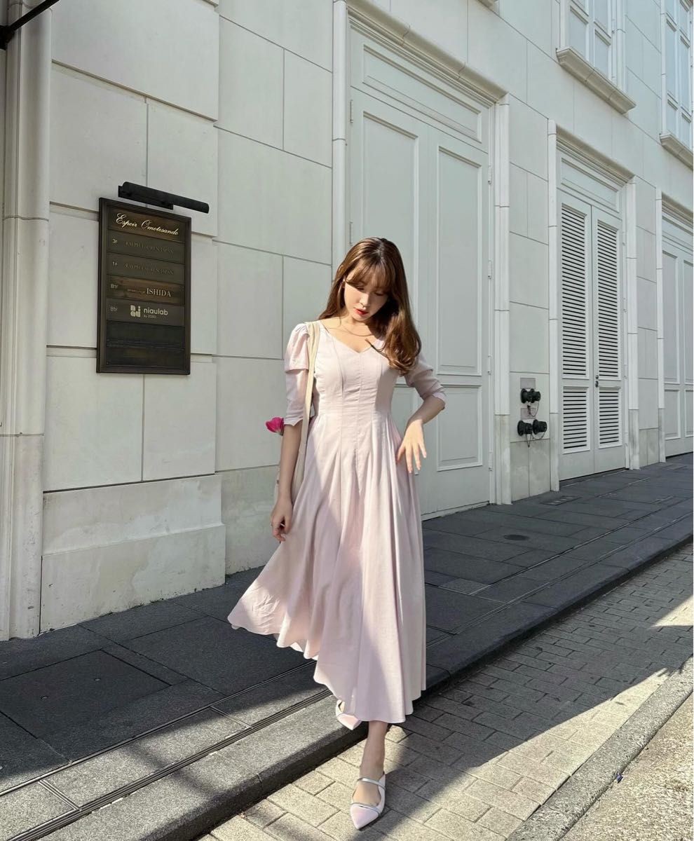 herlipto Voile Back Ribbon Long Dress momo herlipto Voile Back Ribbon Long Dress momo