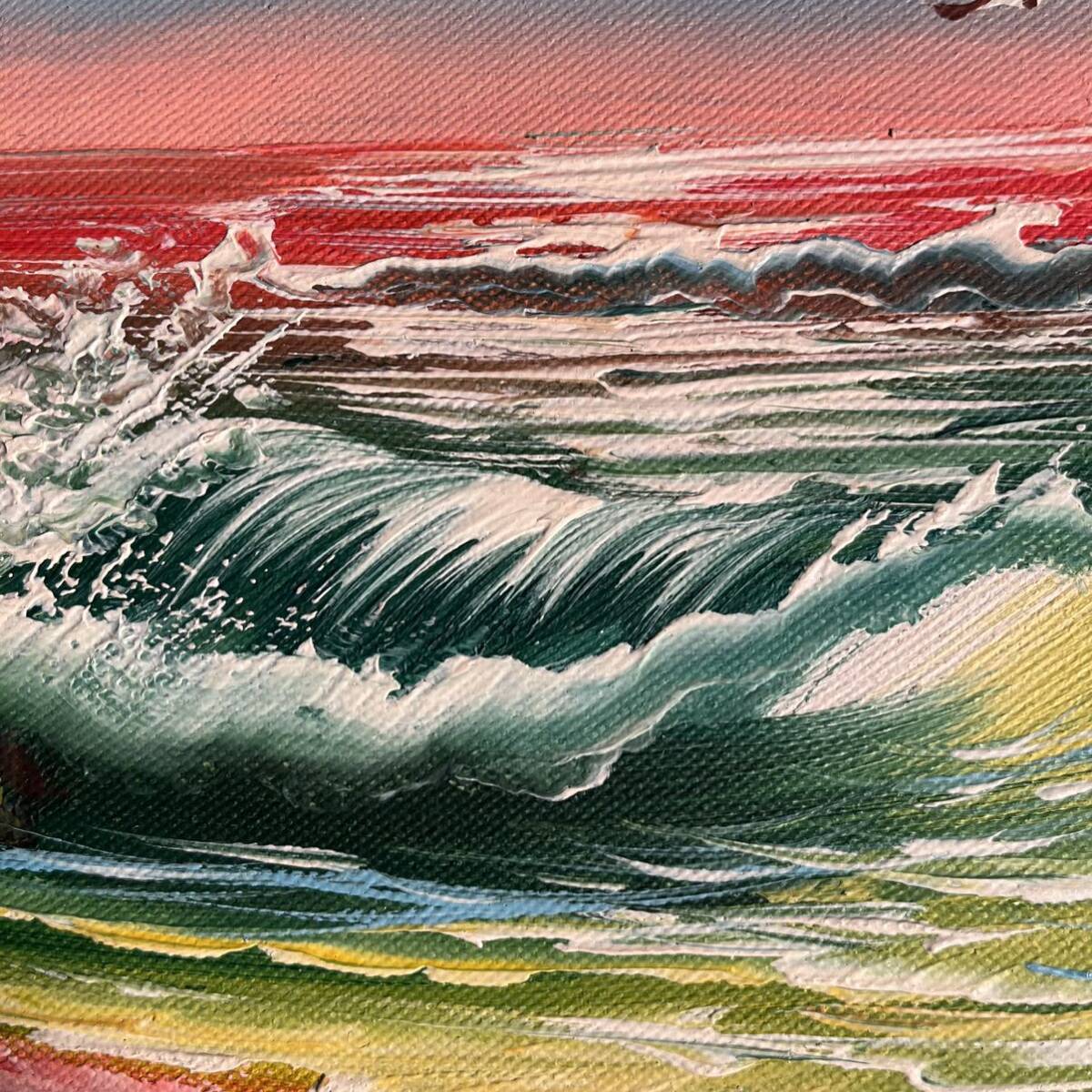 手書き油絵 荒海 額付 絵画 インテリア 油彩画|Yahoo!フリマ 手書き油絵 荒海 額付 絵画 インテリア 油彩画|Yahoo!フリマ