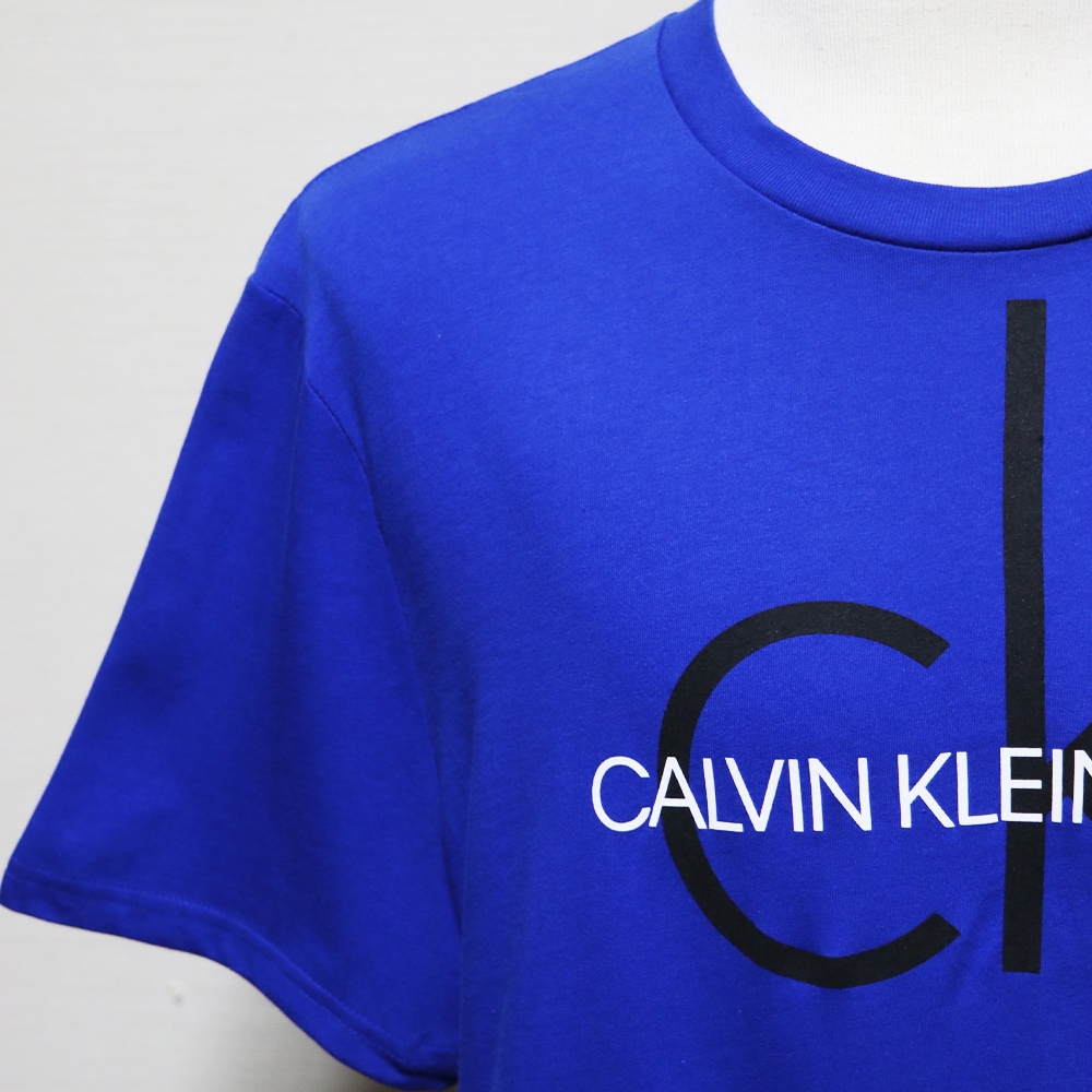新品アメリカ購入品 CALVIN KLEIN JEANS カルバンクライン ロゴプリント 半袖Ｔシャツ 青L_画像2