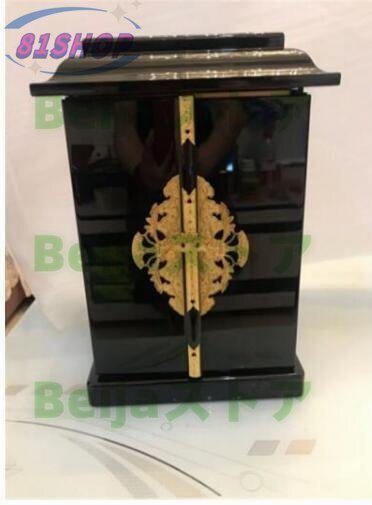 仏教美術 木製 黒塗り 厨子 密教法具 寺院用仏具 仏壇、仏具 仏教美術 木製 黒塗り 厨子 密教法具 寺院用仏具 仏壇、仏具