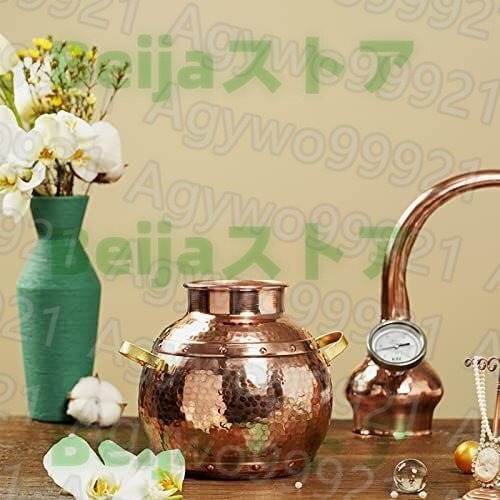蒸留器 3Lアランビックそれでも、銅の密造酒蒸留所、家庭用醸造 蒸留器 3Lアランビックそれでも、銅の密造酒蒸留所、家庭用醸造