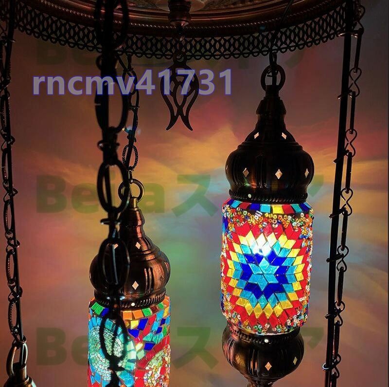 人気推薦☆極美品 トルコランプ 職人手作り カラーガラス吊り 人気推薦☆極美品 トルコランプ 職人手作り カラーガラス吊り