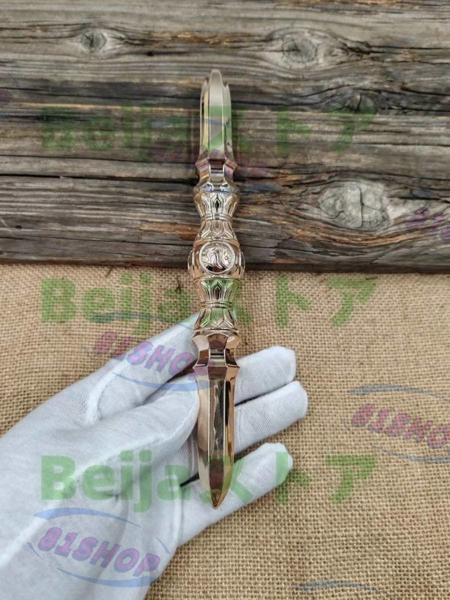 密教法具 寺院用仏具 不明王 独鈷杵 響銅製磨き仕上げ 22cm 仏壇・ 密教法具 寺院用仏具 不明王 独鈷杵 響銅製磨き仕上げ 22cm 仏壇・