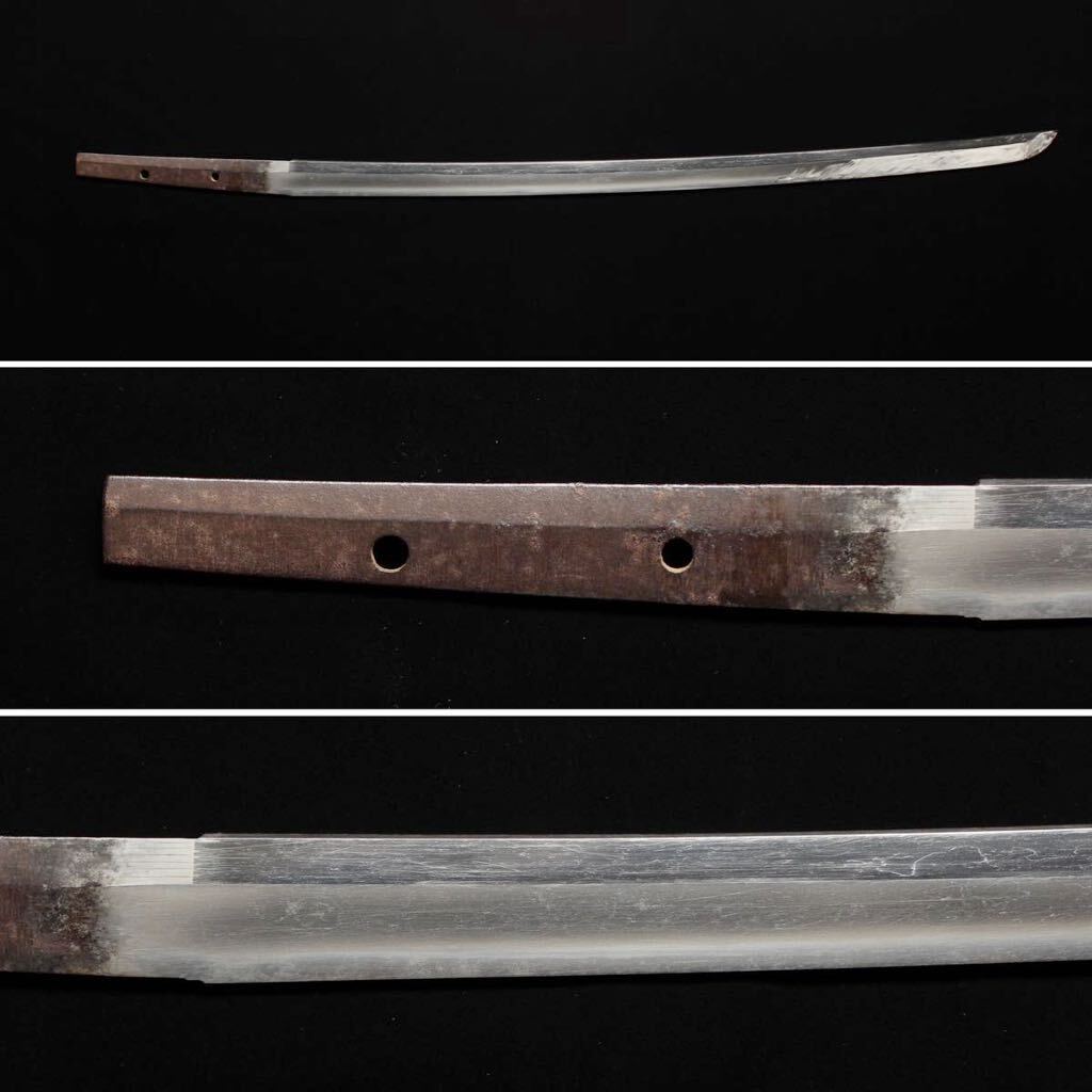 登録書付】 無銘 脇差 57.2㎝ 時代 日本刀 武具 拵 笄 骨董 古 登録書付】 無銘 脇差 57.2㎝ 時代 日本刀 武具 拵 笄 骨董 古