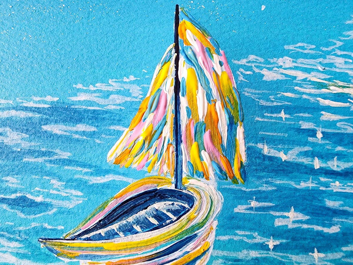 風景画 海の絵 船の絵 帆船 絵画 自然 夏 月 アクリル画|Yahoo 風景画 海の絵 船の絵 帆船 絵画 自然 夏 月 アクリル画|Yahoo