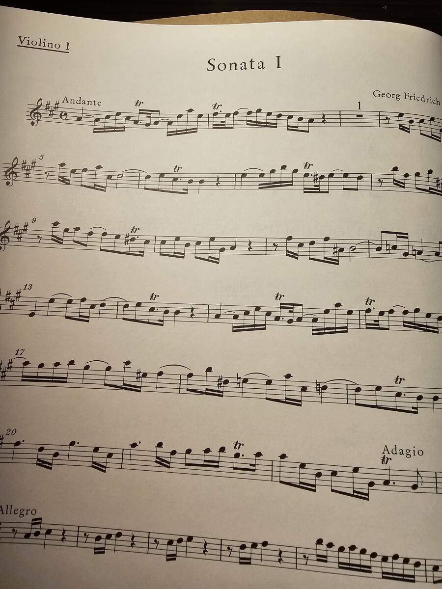 ヘンデル HANDEL 7 Sonaten fur 2 Violinen und Basso continuo ヘンデル HANDEL 7 Sonaten fur 2 Violinen und Basso continuo