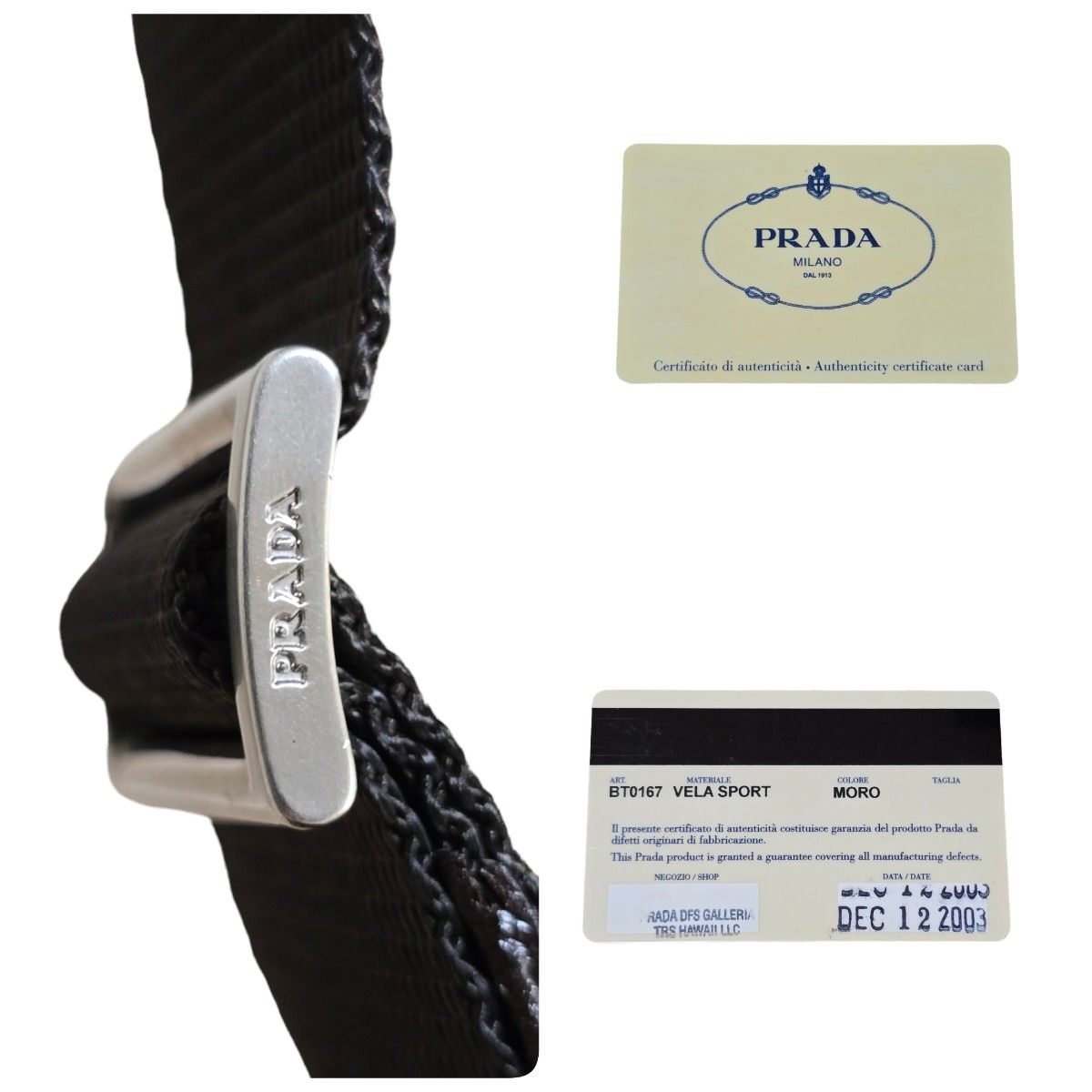 PRADA プラダ ショルダーバッグ テスートナイロン レザー 三角 PRADA プラダ ショルダーバッグ テスートナイロン レザー 三角