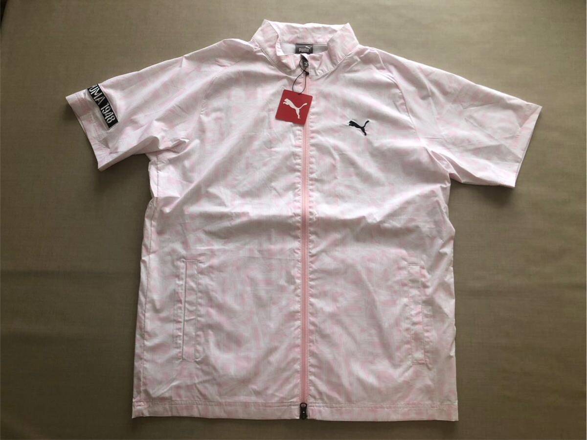 送料無料◆新品◆PUMA GOLF グラフィック ストレッチ 半袖 ジャケット◆(XXL)◆622393-02◆プーマ ゴルフ