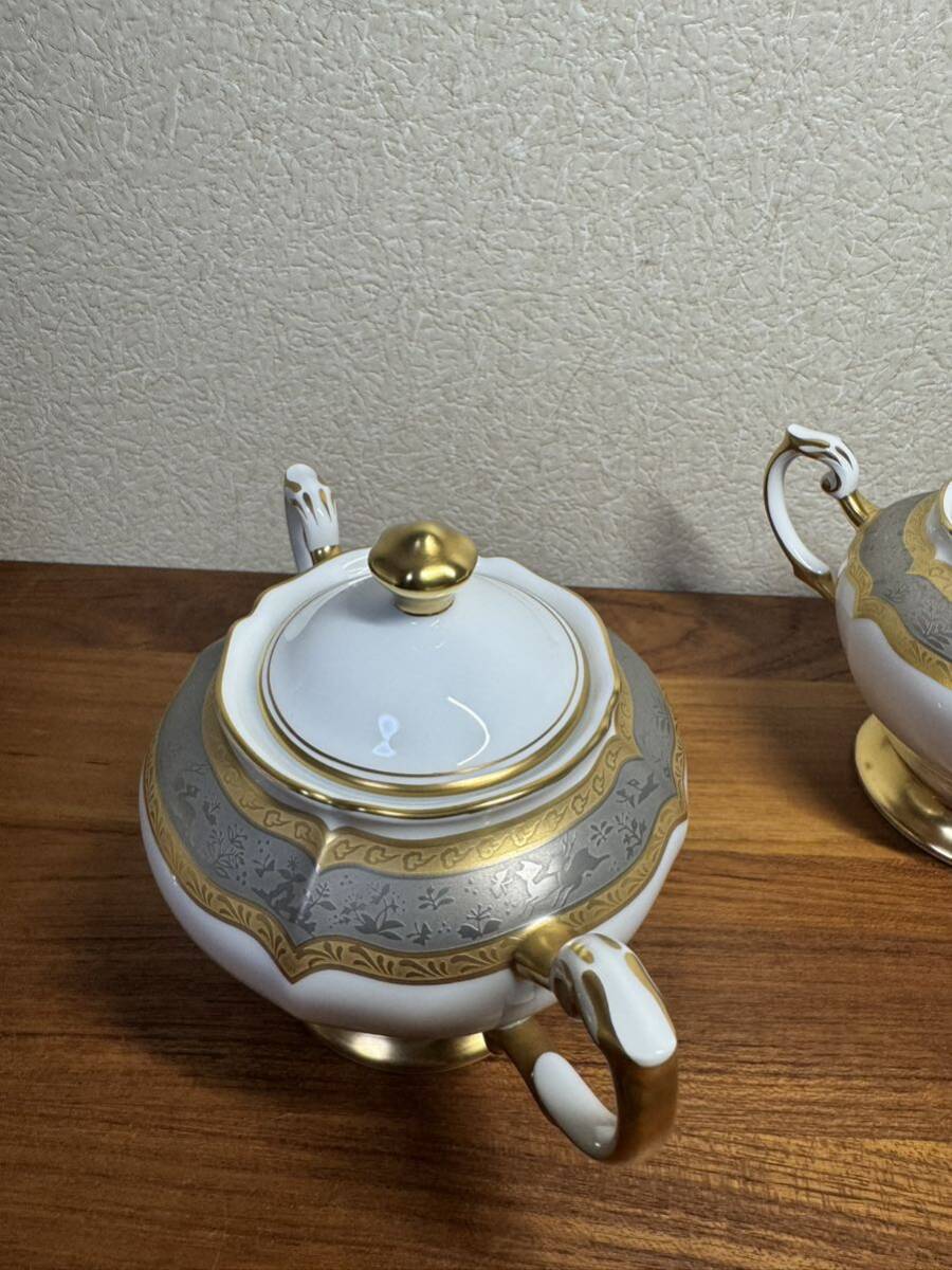 32500円 最高級 大倉陶園 金銀蝕鳥獣花卉 ポット シュガーポット 32500円 最高級 大倉陶園 金銀蝕鳥獣花卉 ポット シュガーポット