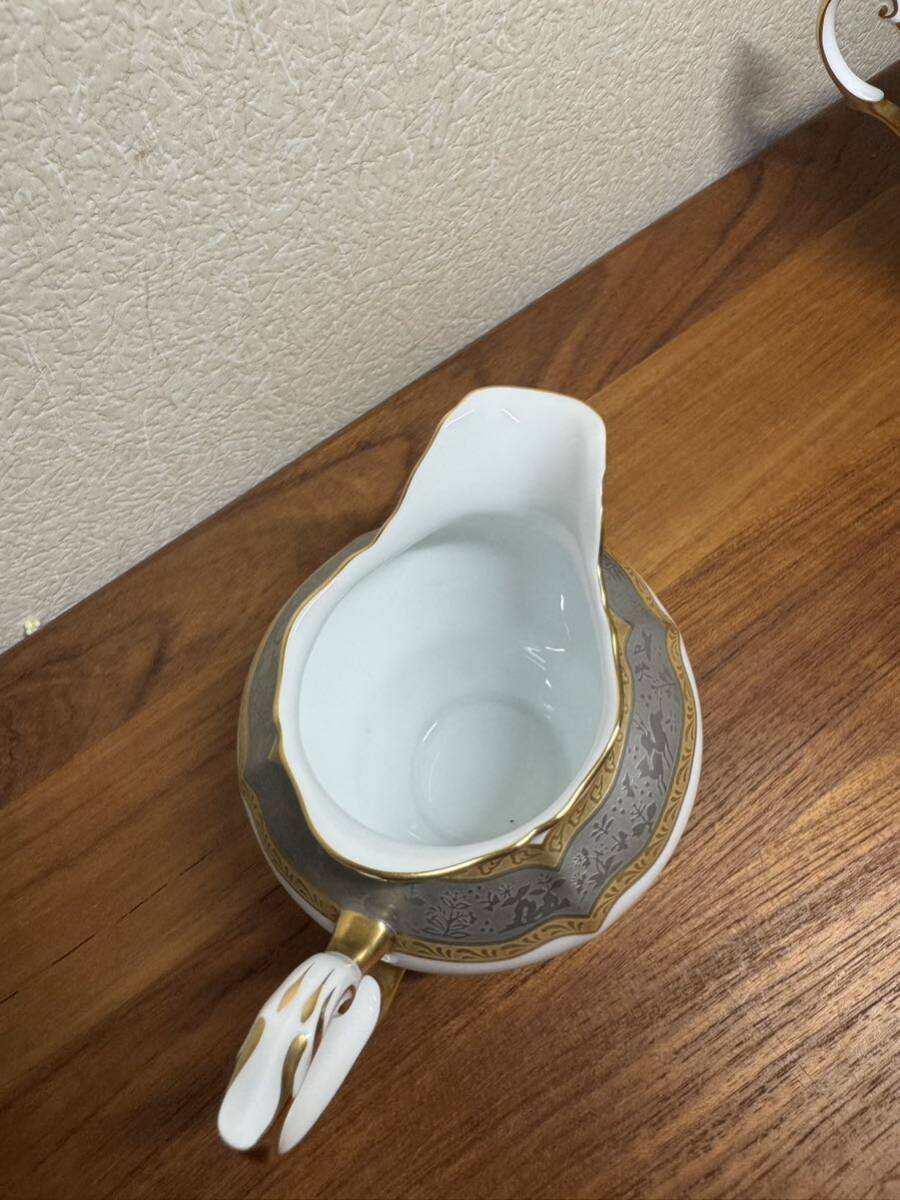 32500円 最高級 大倉陶園 金銀蝕鳥獣花卉 ポット シュガーポット 32500円 最高級 大倉陶園 金銀蝕鳥獣花卉 ポット シュガーポット