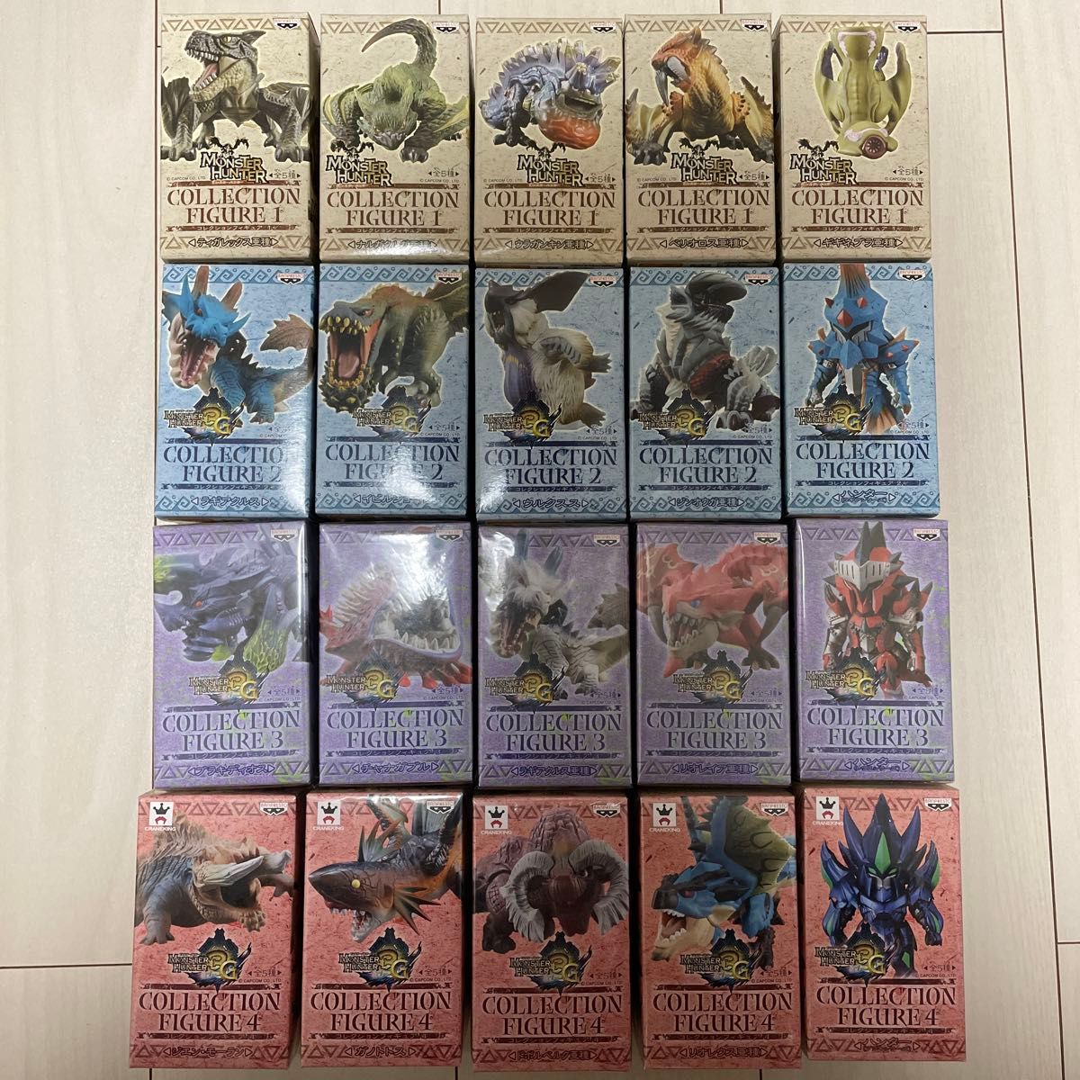 モンスターハンター3G コレクションフィギュア1・2・3・4 20 モンスターハンター3G コレクションフィギュア1・2・3・4 20
