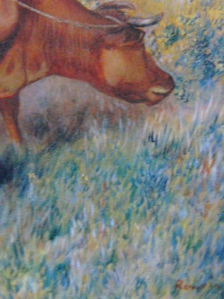 ルノワール 、【牛飼いの娘】、希少画集画、新品高級額・額装付、状態良好、送料込み、Pierre-Auguste Renoir_画像2